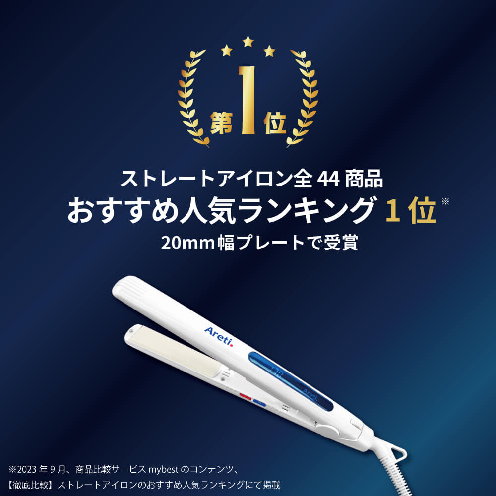 【7/13 17:59まで5400円〜】 Areti アレティ ヘアアイロン 20mm/15mm イノベーションモデル マイナスイオン 2way コテ ストレート ＆ カール 独自技術 純セラミック ＋ ハイブリッドプレート Almighty(PCPH) i679/i628 ｜アイロン ヘアーアイロン