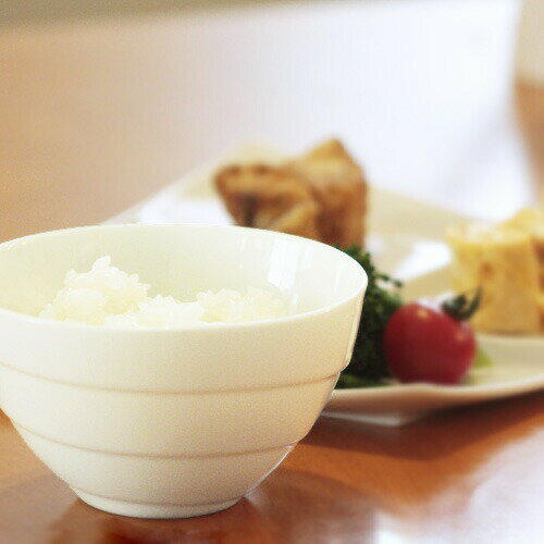 スパイラル ライスボール(白い食器 日本製 磁器 茶碗 白 おしゃれ 食器 茶わん ●2 茶碗 陶器 白 シンプル プチ丼 ご飯茶碗