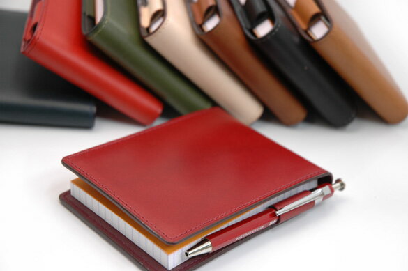 SLIP-ON ( スリップオン ) Rio RHODIA ロディア No.11 専用 メモカバー IOL-2807 ロディアカバー A7 イタリアンオイルドレザー 合皮 ブロックメモ 収納 ポケットサイズ 本皮製 プレゼント 実用性 高級感 ブラック キャメル グリーン ネイビー レッド ワイン