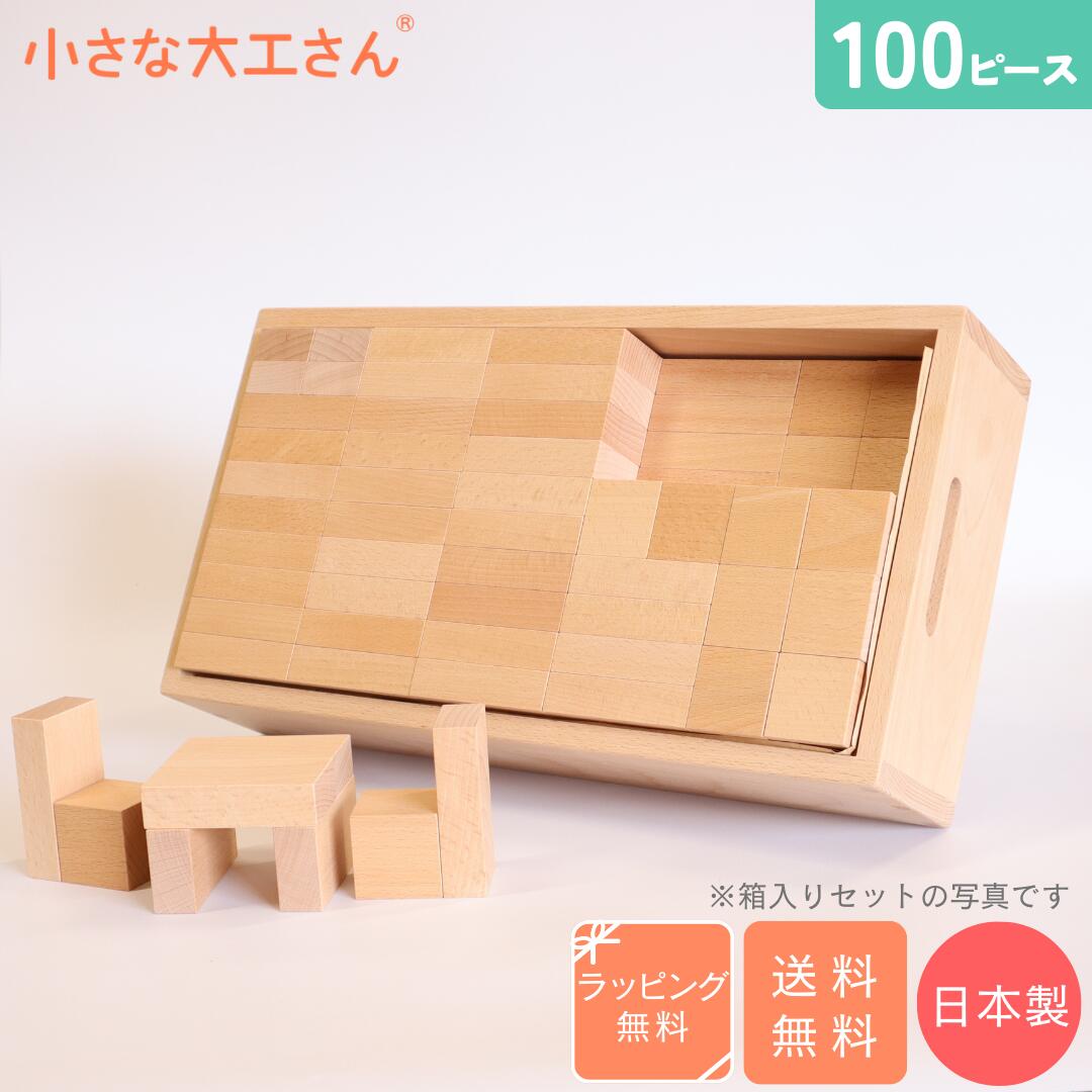 【送料・ラッピング無料】【ベストセラー商品】小さな大工さん 積み木セット 40-3 直方体80個 立方体20個 40mm基尺