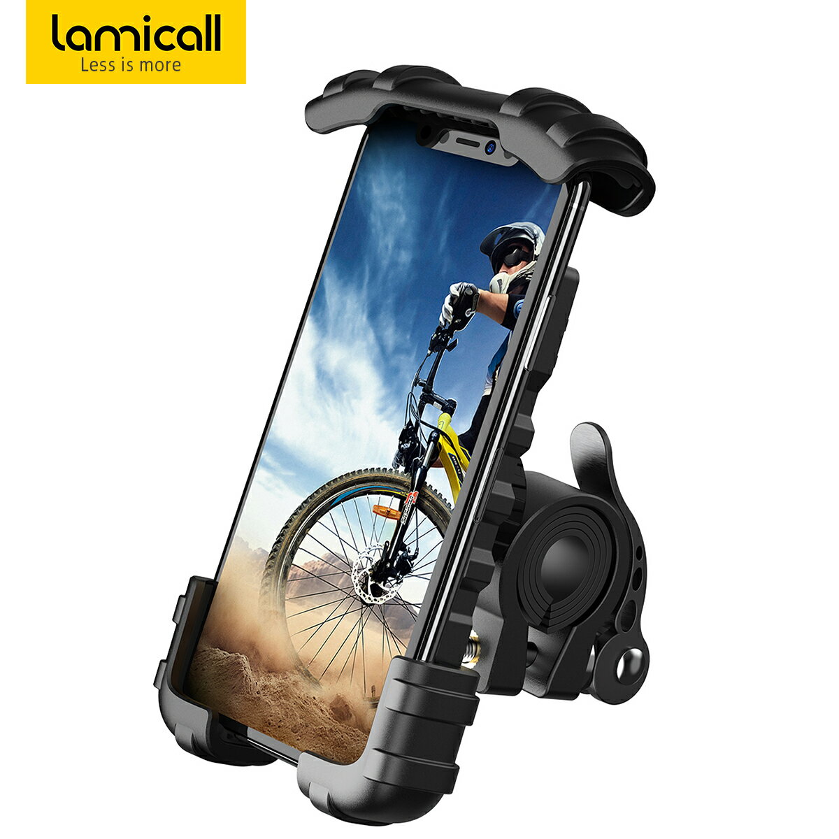 【1年保証・楽天1位】自転車 スマホホルダー 片手操作 スタンド ロードバイク バイク用 スマートフォン 携帯 スマホ固定 バイクナビ ベビーカー マウンテンバイク ママチャリ 取付 サイクリング ハンドル 配達員 Uber アイフォン iPhone 17 16 15 14 13 12 Pro Max XR