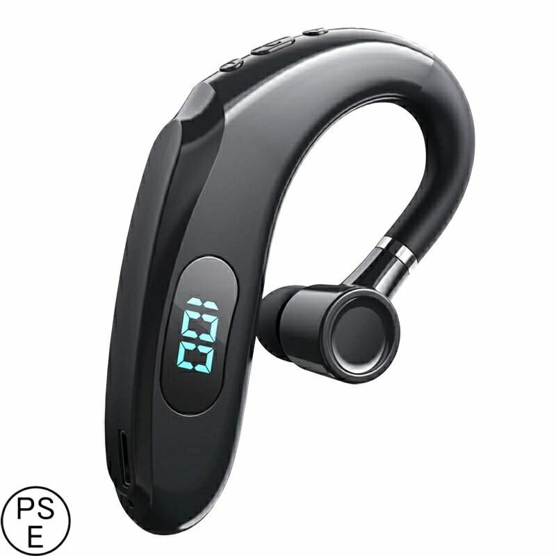 Bluetooth　ワイヤレスイヤホン 片耳 超軽量 耳掛け型 イヤホン 左右耳兼用 ハンズフリー通話 マイク内蔵 iPhone/Android適用 Bluetooth5.2 PSE認証済み
