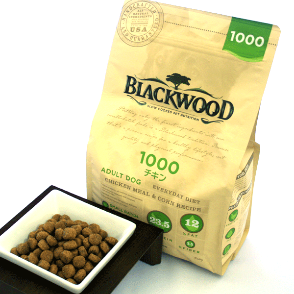 ブラックウッド　1000　2.7kg 【Blackwood ドッグフード　チキン】○