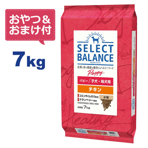 【最大10%OFFクーポン配布中】【おやつ＆おまけ付き♪】セレクトバランス パピー チキン 小粒 7kg　子犬・母犬用 【Select Balance セレクト・バランス （子犬用）】