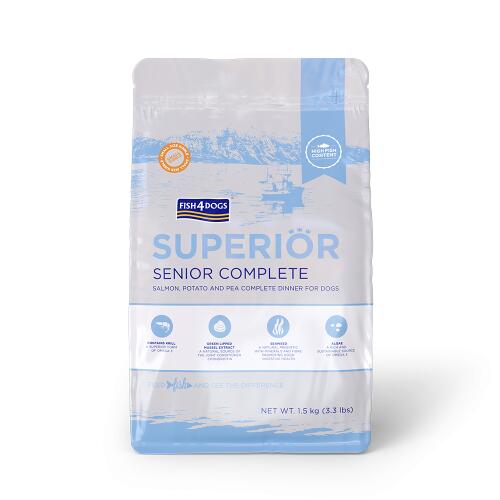 フィッシュ4ドッグ　スーペリア ウェイトコントロール　1.5kg 【フィッシュ4 グレインフリードッグフード　体重管理　ダイエット　ライト　シニア　サーモン】 ○