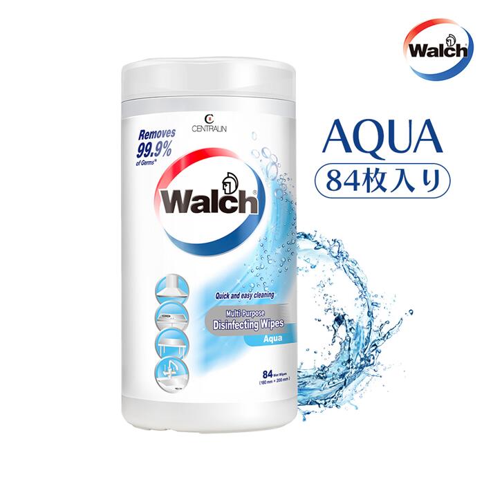 【王子製薬公式】【84枚入り】除菌ウエットティッシュ 除菌シート AQUA フタ付き 99.9% 除菌 ウェットシート 植物由来エタノール 保湿成分 ヒマシ油エキス 配合 おすすめ ウイルス対策 家庭用 掃除