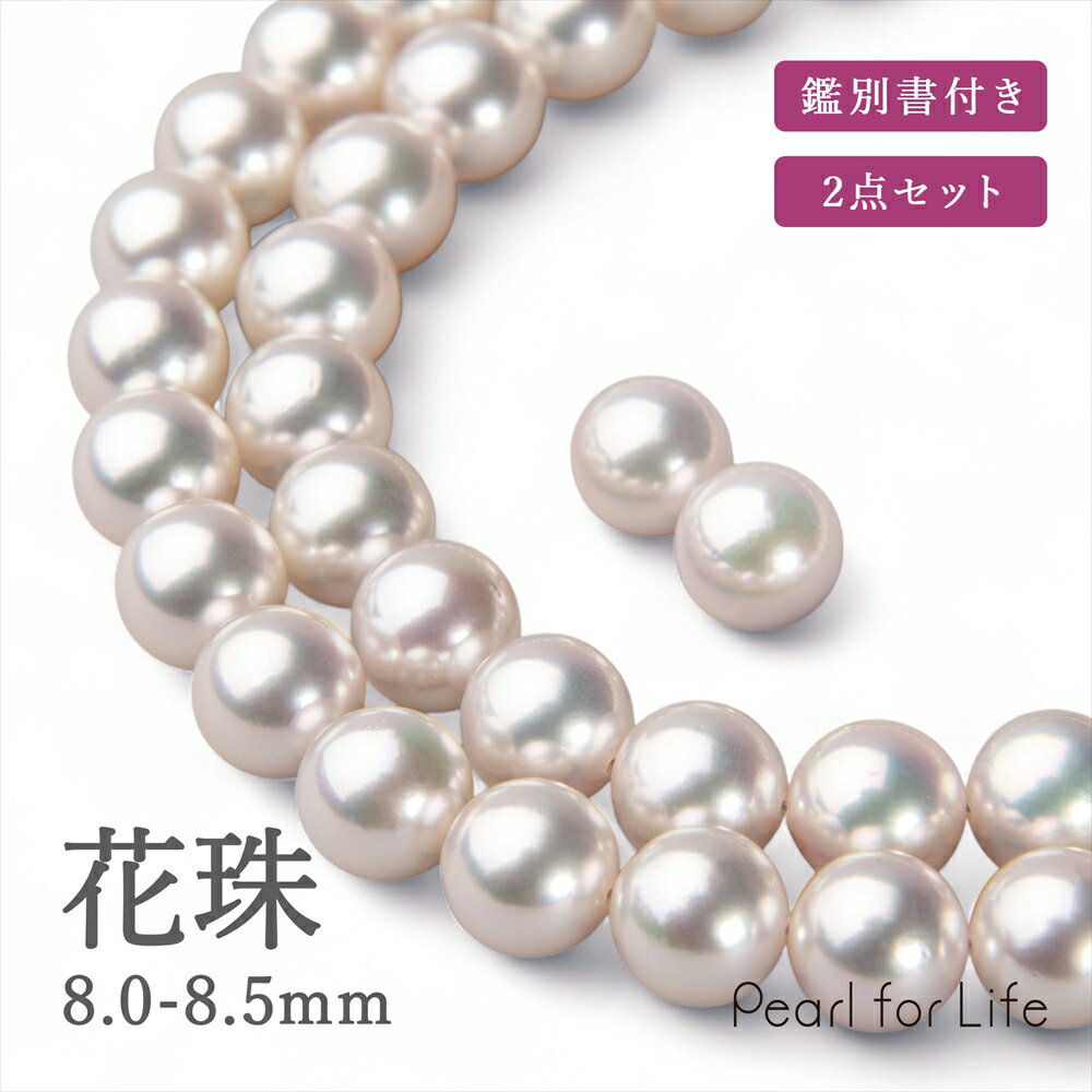 【即日発送】花珠真珠 ネックレスセット 8.0-8.5mm 鑑別書付き パールネックレス ピアス イヤリング フォーマル 冠婚葬祭入学式 卒業式 結婚式 お葬式【WEB限定】