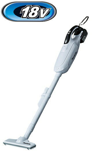 マキタ掃除機　18Vマキタ充電式クリーナー CL182FDRFW【バッテリーBL1830B×1個・充電器DC18RF付】【紙パック式/ワンタッチスイッチ】　コードレス掃除機