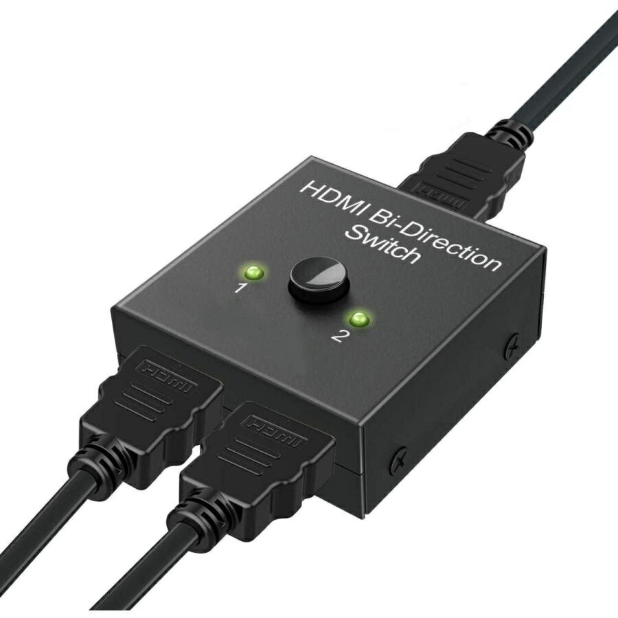 HDMI切替器 分配器 双方向セレクター 4K 1080p対応 1入力2出力 2入力1出力 電源不要 手動切り替え器 ゲーム機 Xbox One PS4 PS5 Switch スイッチ HDT 液晶テレビ対応