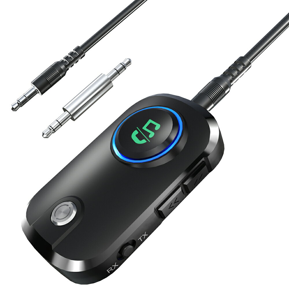 【楽天1位】進化版 Bluetooth5.3 トランスミッター レシーバー トランシーバー 送信機 受信機 音声アシスタント ハンズフリー通話 高音質 低遅延 無線 車 テレビ イヤホン PC iPhone Android パソコン 任天堂スイッチ オーディオ DSP 技適認証 送料無料