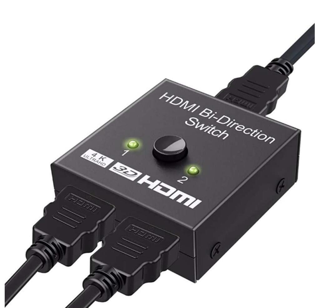 【改善版 双方向】HDMI分配器 HDMI切替器 hdmiセレクター 4K/3D/1080P対応 1入力2出力/2入力1出力 手動切替（同時出力不可） PS3/PS4/Nintendo Switch/Xbox/DVDプレーヤーなど対応 HDMI 分配器 送料無料