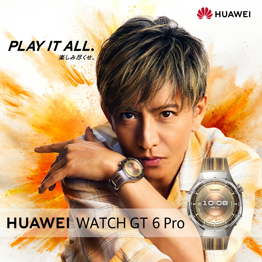 ＼年間ランキング受賞／木村拓哉CM【父の日100円OFFクーポン＆ 通常版20％OFF】HONMA x HUAWEI WATCH GT 6 Pro スマートウォッチ 21日間バッテリー ゴルフ機能 高低差補正 ショット前距離 クラブ表示 GPS搭載 サイクリング 心電図 Yukiyamaスキー場マップ Yamap登山ルート
