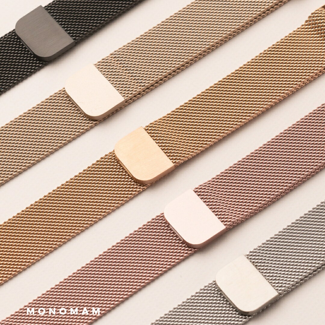 【ベルト幅 18mm/20mm】 ミラネーゼループ スマートウォッチ ベルト 腕時計 ベルト 18mm 20mm バンド ステンレス スマートウォッチ交換用バンド