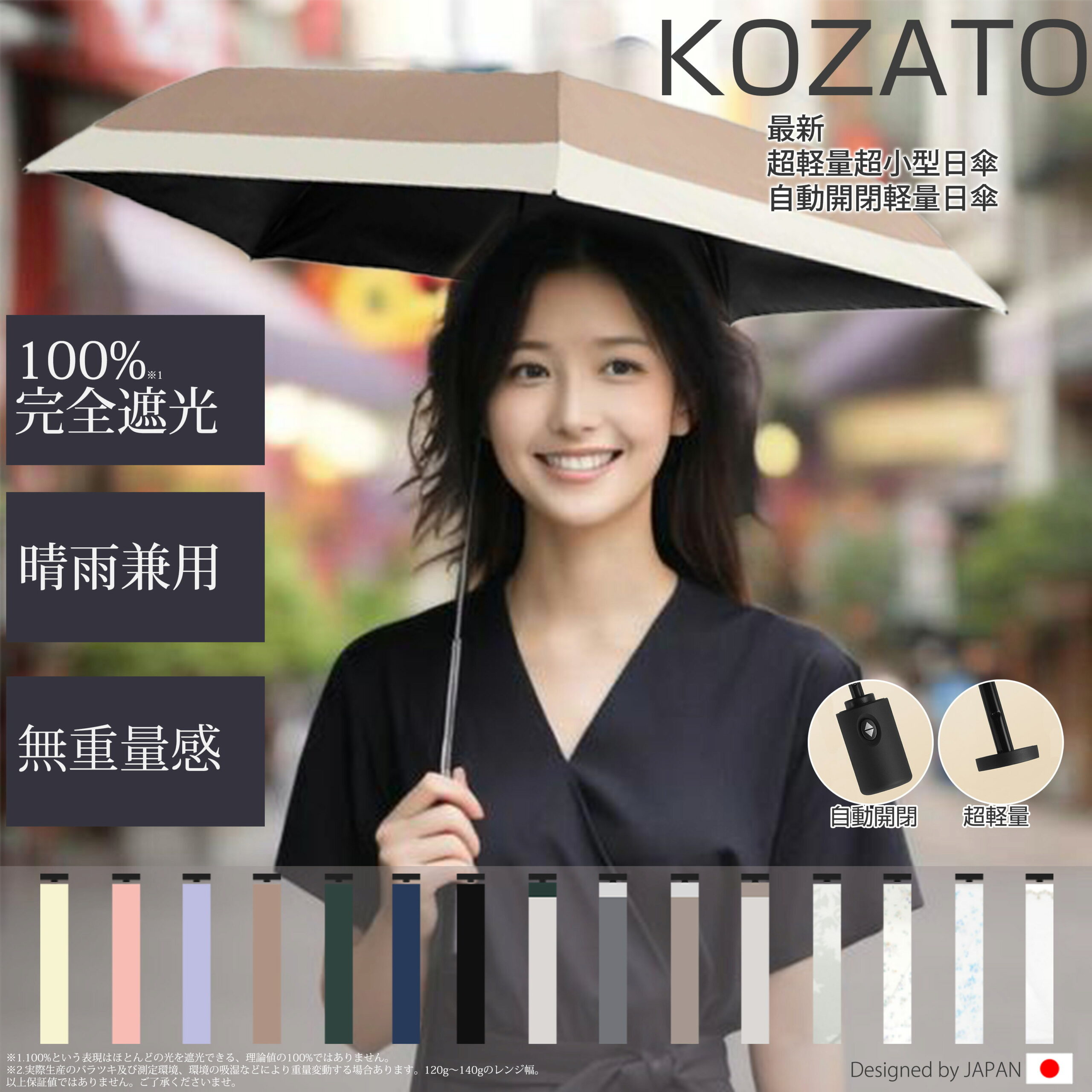 【クーポンで20%オフ★】かさ 傘 日傘 折りたたみ傘 完全遮光 自動開閉 超撥水 遮光率100% 6本骨 超軽量 ワンタッチ UVカット 雨傘 耐風傘 軽い レディース ブランド日傘 光線敏感肌 日焼け防止 グラスファイバー 風に強い 紫外線カット 男女兼用 おしゃれ 晴雨兼用