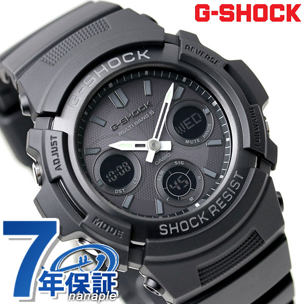 ＼8/15限定★100%還元+さらに3倍／ gショック ジーショック G-SHOCK ブラック 黒 電波ソーラー AWG-M100B-1ACR アナデジ オールブラック 黒 CASIO カシオ 腕時計 メンズ ブランド おしゃれ 防水 軽い プレゼント 男性 実用的