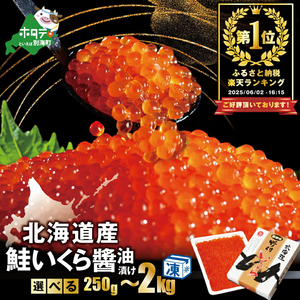 【ふるさと納税】 北海道産 新物 いくら 醤油漬け 【内容量が選べる】（ ふるさと納税 いくら イクラ 北海道 ふるさと 鮭 魚卵 ふるさと納税 訳あり 醤油漬 鮭 人気 ランキング 北海道別海町 父の日）