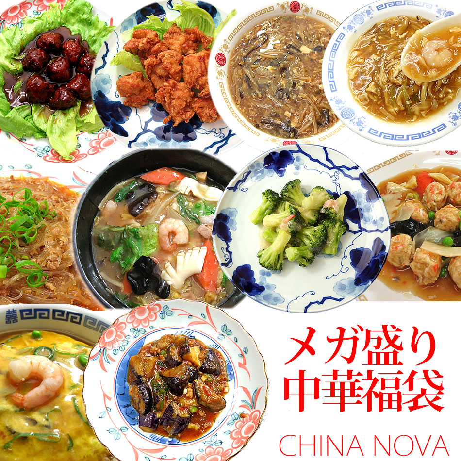 メガ盛り10種10食中華福袋セット 送料無料 2026 父の日 ギフト 時短 調理 中華 あす楽 食べ物 プレゼント 惣菜 湯煎 調理済み 詰め合わせ 冷凍食品 総菜 お取り寄せグルメ おかず レトルト 贈り物 食品福袋 お試し 業務用 美味しい