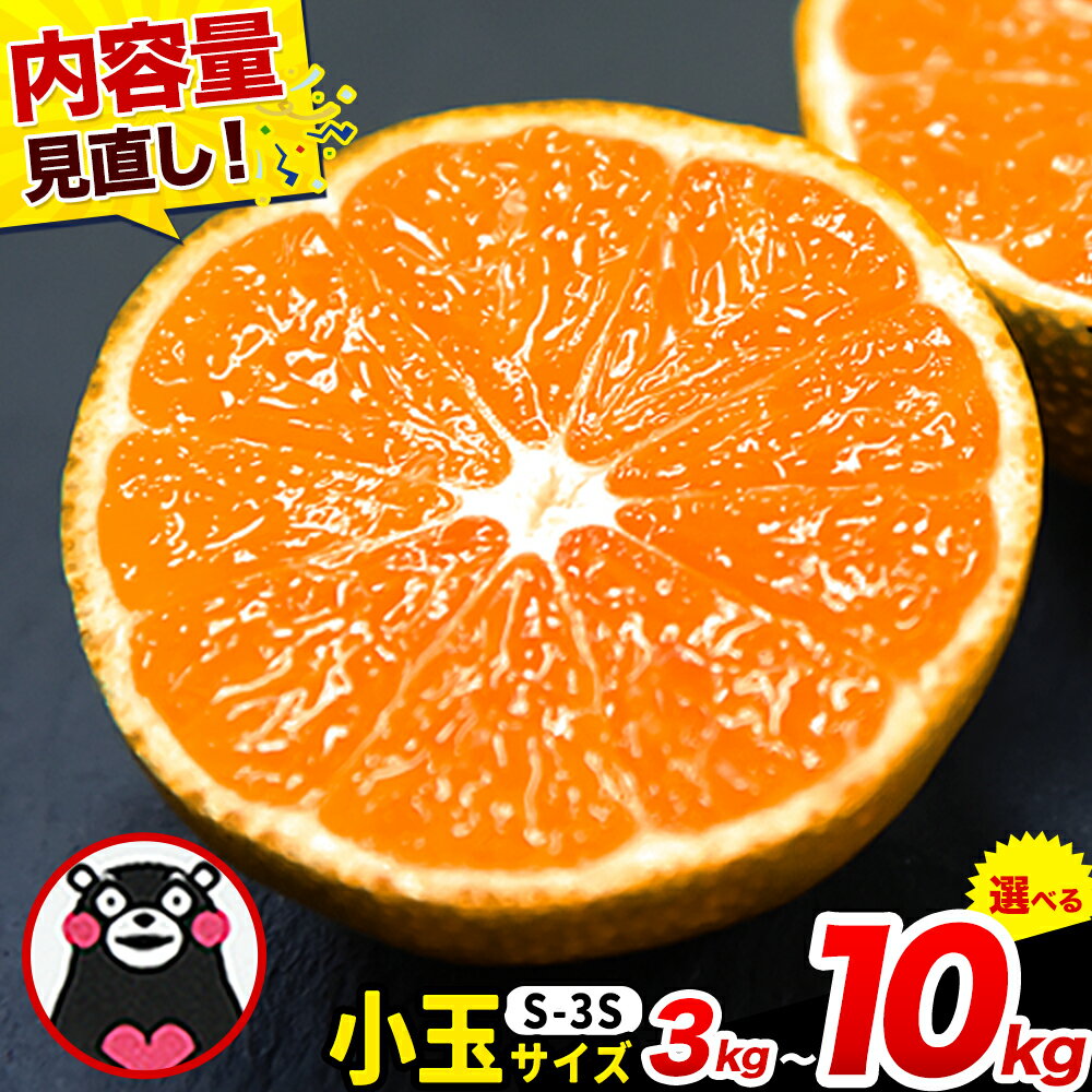 【ふるさと納税】＜内容量見直し＞先行予約 みかん 訳あり 小玉 くまもと小玉みかん 3kg 6kg 10kg 2.5kg 5kg 定期便 ご家庭用 熊本県産 S-3Sサイズ フルーツ 旬 柑橘 長洲町 温州みかん 早生 中生 晩生 ジュース ゼリー 《出荷時期をお選びください》