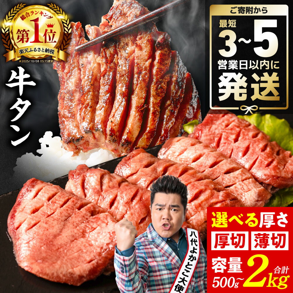 【ふるさと納税】楽天限定寄附額【訳あり】牛タン 500g〜2kg 肉 牛肉 訳あり 牛タン 冷凍 小分け 厚切り 薄切り 食べ比べ 500g 1kg 1.5kg 2kg 牛 人気 ビーフ 牛たん ふるさと納税 ランキング スピード発送 送料無料