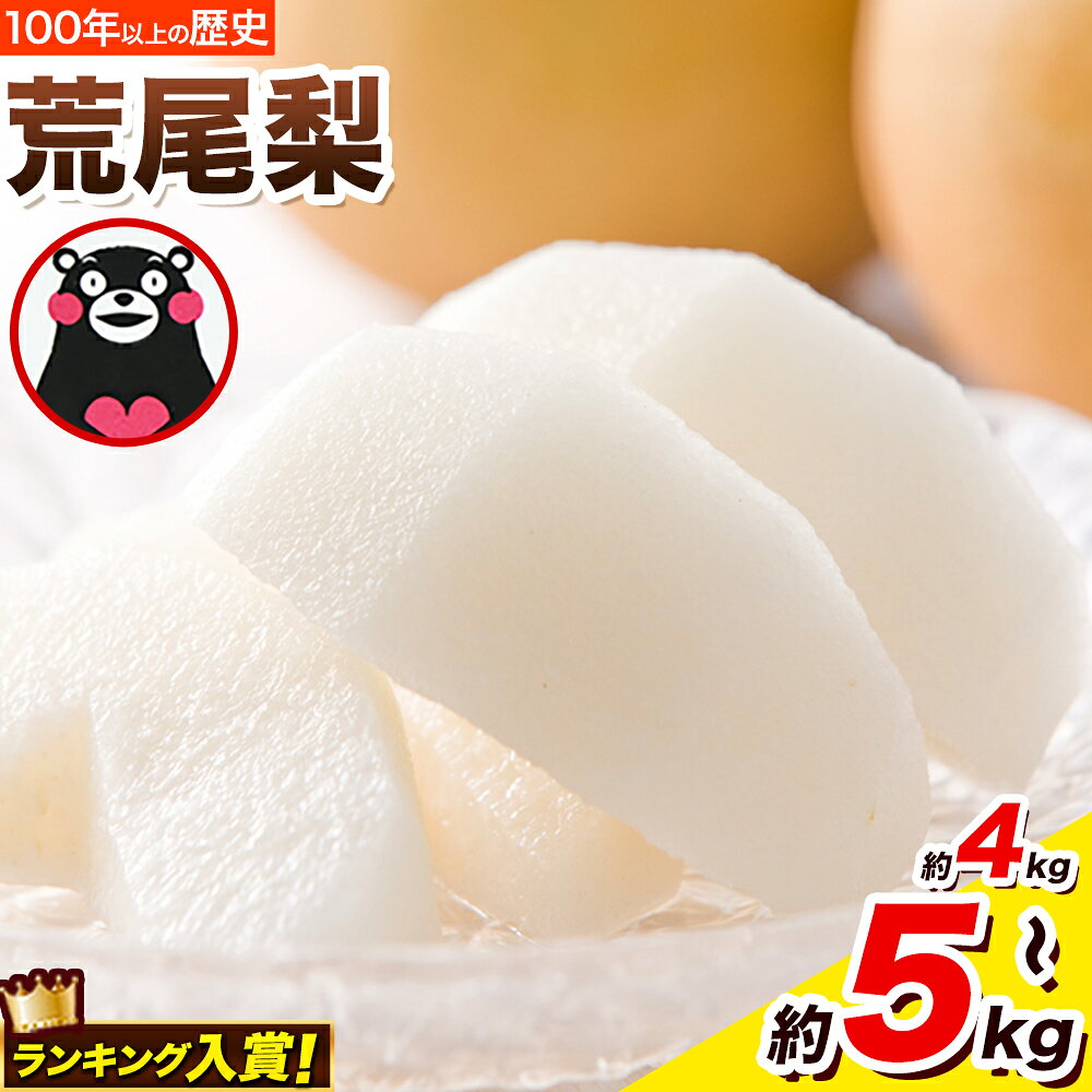 【ふるさと納税】＜ひるおびで紹介されました＞2026年先行予約 梨 荒尾梨 約4kg または 約4.5kg〜5kg なし フルーツ 果物 旬 《2026年8月下旬‐11月中旬頃出荷》熊本県 荒尾市 旬の梨 幸水 秋麗 豊水 あきづき 新高 など 合計8種のいずれか（品種指定不可）ジュース