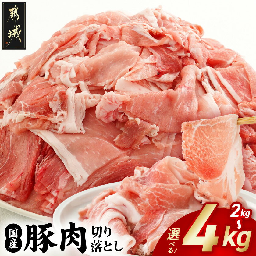 【ふるさと納税】【レビュー満足度9割超え】【内容量が選べる！】国産豚肉切り落とし – 国産豚 切り落とし 2kg/4kg モモ・ウデ・ロース・肩ロース・バラのMIX 豚肉 送料無料 SKU-3604【宮崎県都城市は2年連続ふるさと納税日本一！】