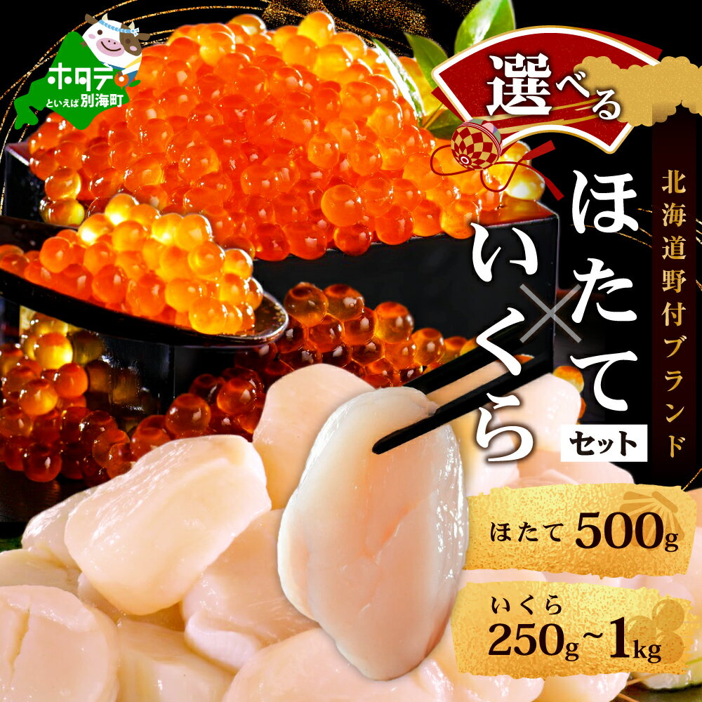 【ふるさと納税】 記録的不漁続き いくら ホタテ 内容量が選べる 海鮮 セット 北海道 帆立 貝柱 &amp; いくら 醤油漬け ( ふるさと納税 いくら 鮭 ほたて 帆立 ふるさと納税 訳あり 福袋 ふるさと 人気 ランキング 別海町 )