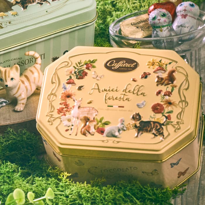 【アウトレットセール50%OFF】【公式】カファレル caffarel　 アミーチ・デッラ・フォレスタ 8粒 チョコレート　高級チョコ ジャンドゥーヤ　イタリア 個包装 　詰め合わせ アソート 手土産 ギフト プチギフト 誕生日 お取り寄せ
