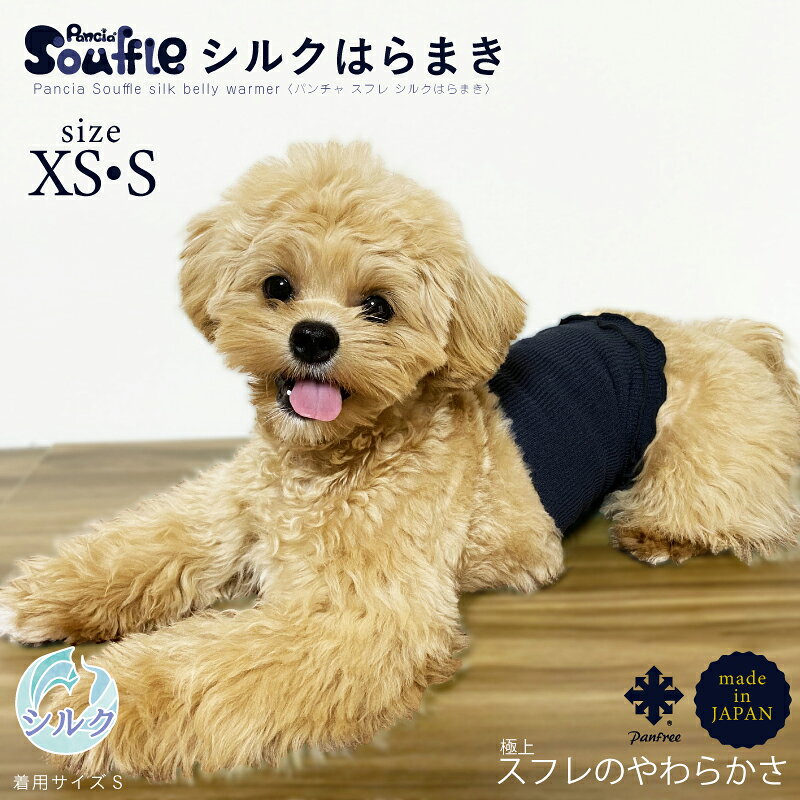 【ふるさと納税】日本製 pancia Souffle シルク 腹巻 XSサイズ 選べるカラー 犬用 ／ はらまき 保温 まちづくり観光振興機構 ドッグウェア ペット服 ペット腹巻 ドッグシャツ 奈良県 田原本町
