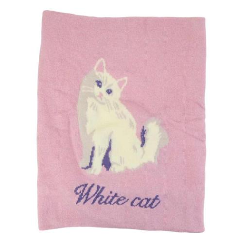 シルク腹巻き はらまき ムームーキャット ピンク ねこ フレンズヒル ウォーマー雑貨 防寒用品 かわいい