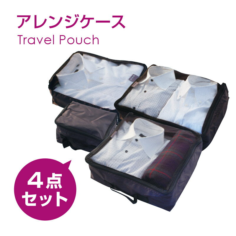 【P2倍+ 500円OFF】 【スーツケース同時購入者のみ】超お得♪アレンジケース全4点セットケース内をすっきり整理整頓できます